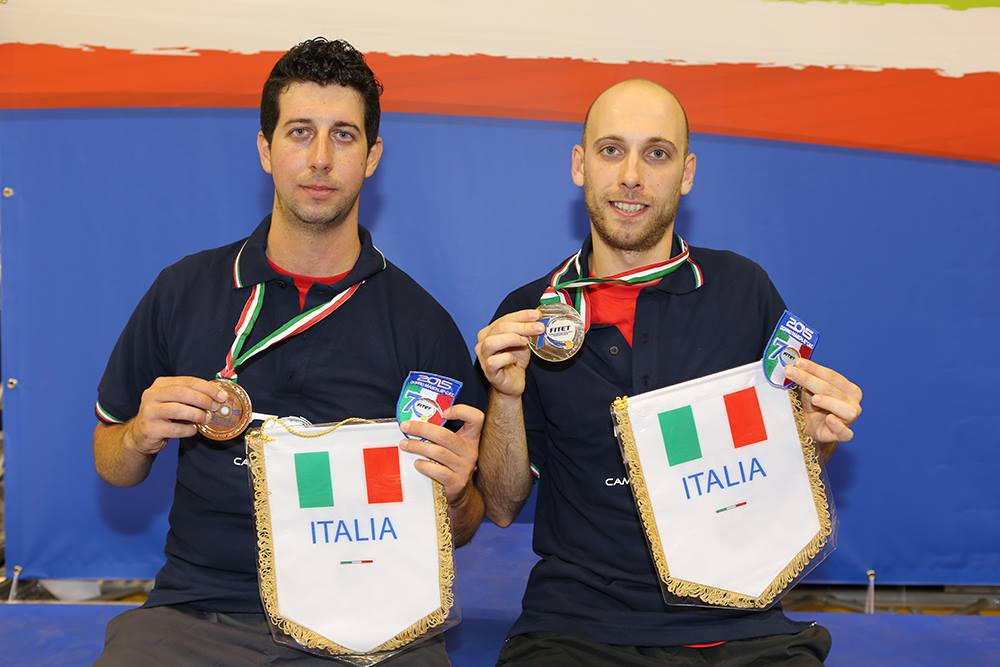 Daniele Sabatino e Luigi Rocca campioni d'Italia nel doppio seconda (Foto Fitet)