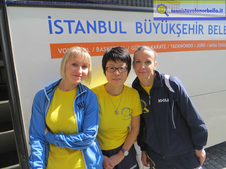 Il Trio femminile del Tennistavolo Norbello impegnato a Istanbul